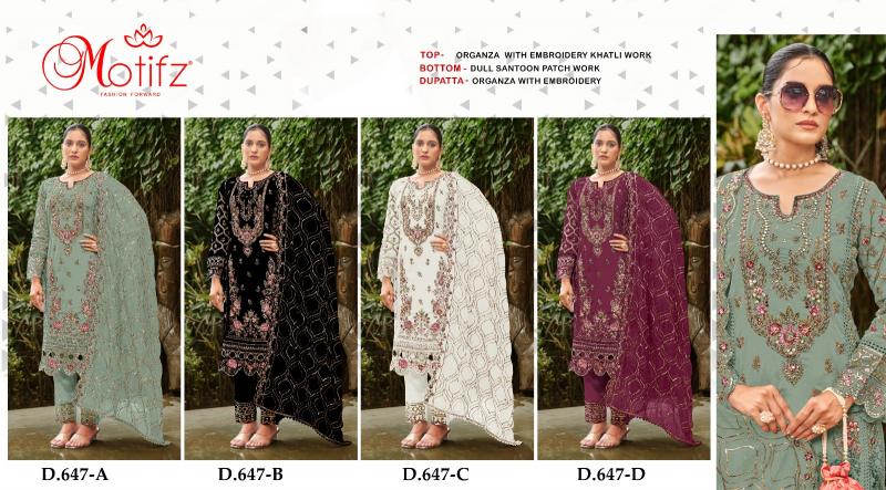 Motifz 647 ABCD Pakistani Suit Wholesale catalog