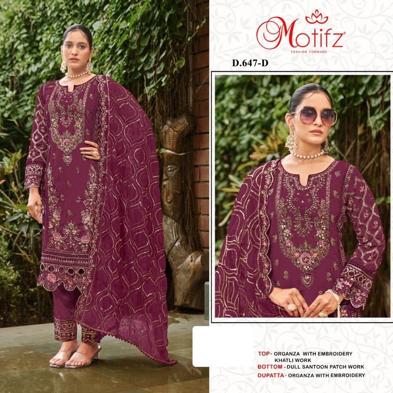 Motifz 647 ABCD Pakistani Suit Wholesale catalog