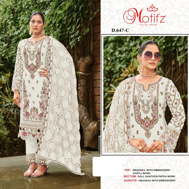 Motifz 647 ABCD Pakistani Suit Wholesale catalog
