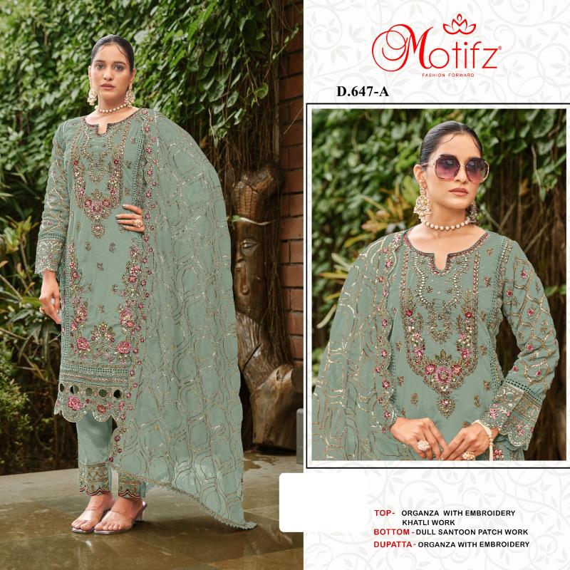 Motifz 647 ABCD Pakistani Suit Wholesale catalog