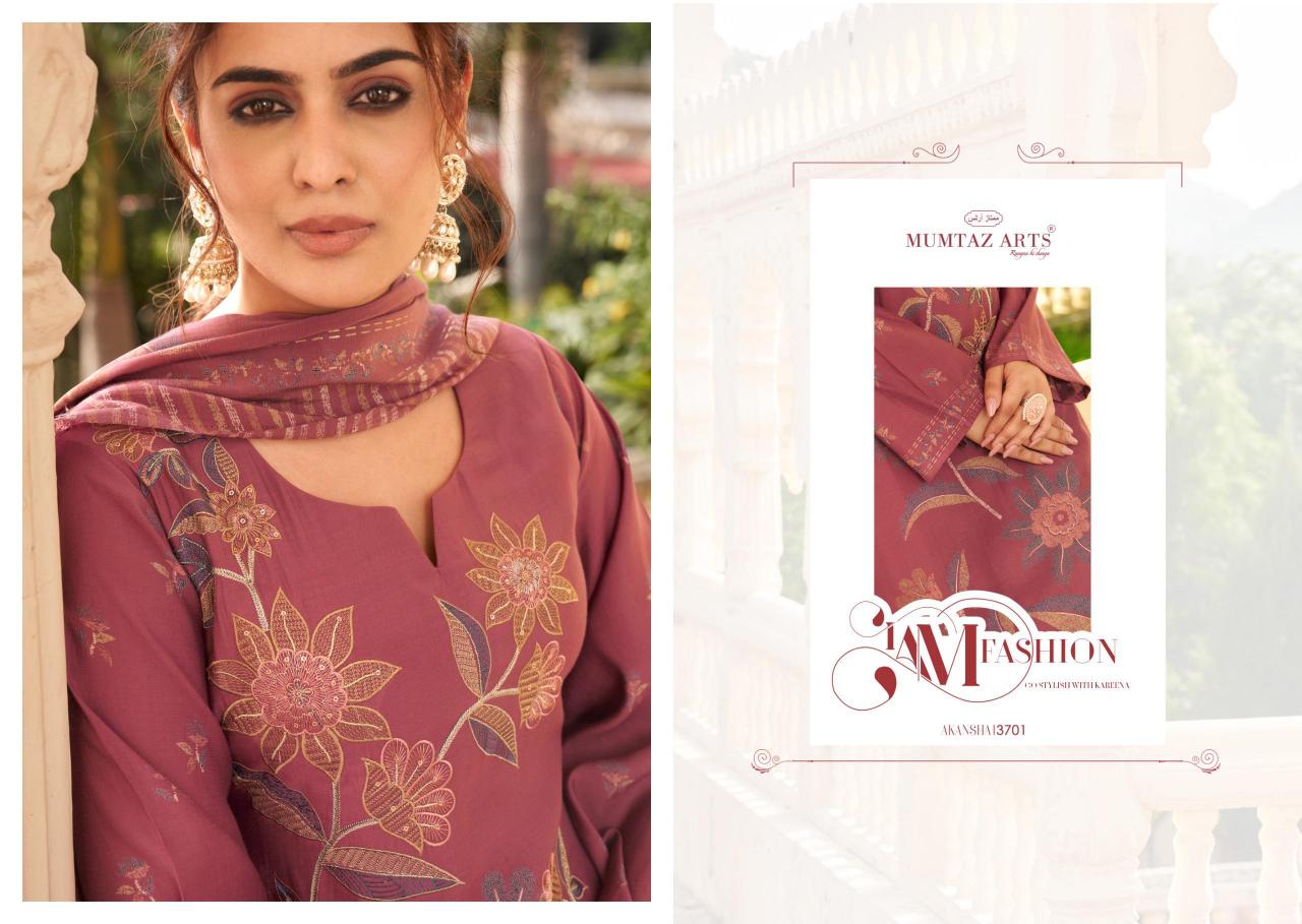 MUMTAZ ARTS AKANSHA Viscose Muslin Salwar Kameez Wholesale Catalog