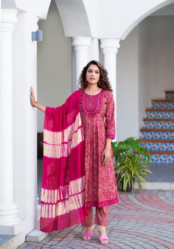 Mystic 9 Mona Vol 1 Blue Silk Kurti For Women Online India Wholesale Catalog