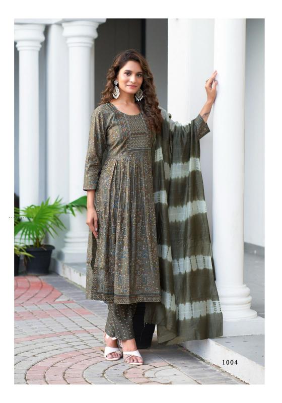 Mystic 9 Mona Vol 1 Blue Silk Kurti For Women Online India Wholesale Catalog