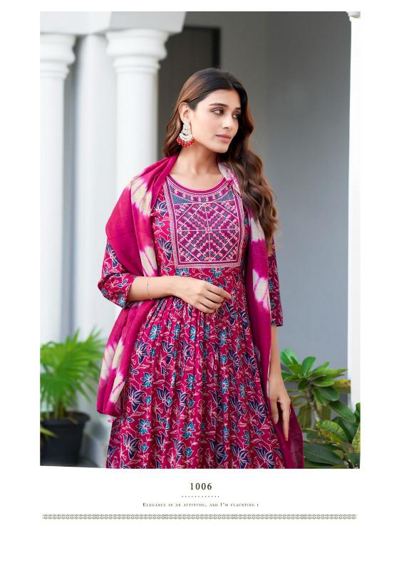 Mystic 9 Mona Vol 1 Blue Silk Kurti For Women Online India Wholesale Catalog