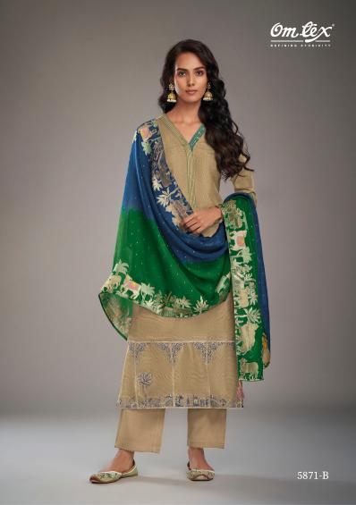 Omtex Henna Silk Digital Printed Salwar Kameez Wholesale Catalog