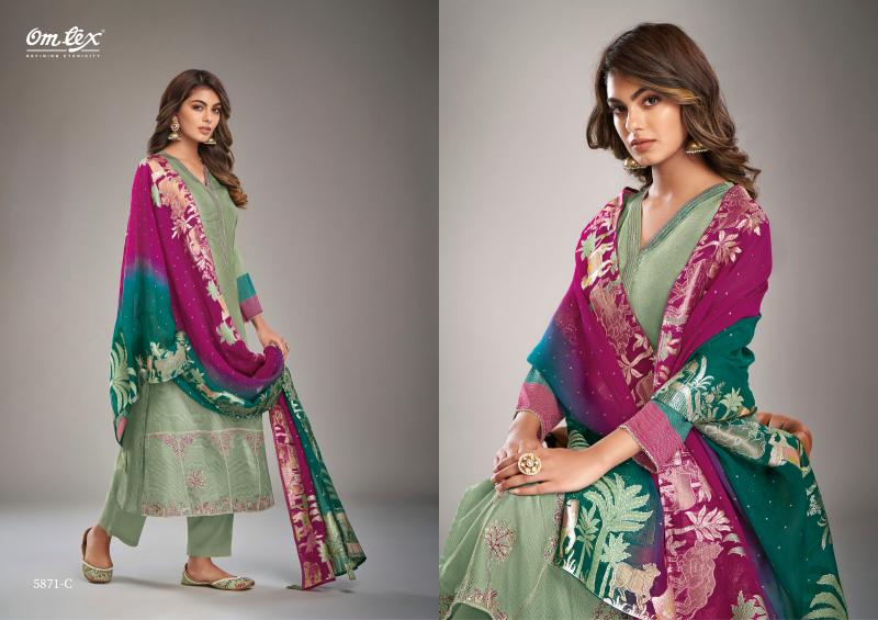 Omtex Henna Silk Digital Printed Salwar Kameez Wholesale Catalog