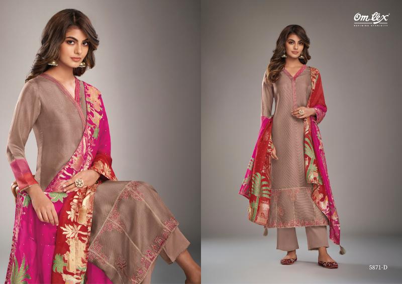 Omtex Henna Silk Digital Printed Salwar Kameez Wholesale Catalog
