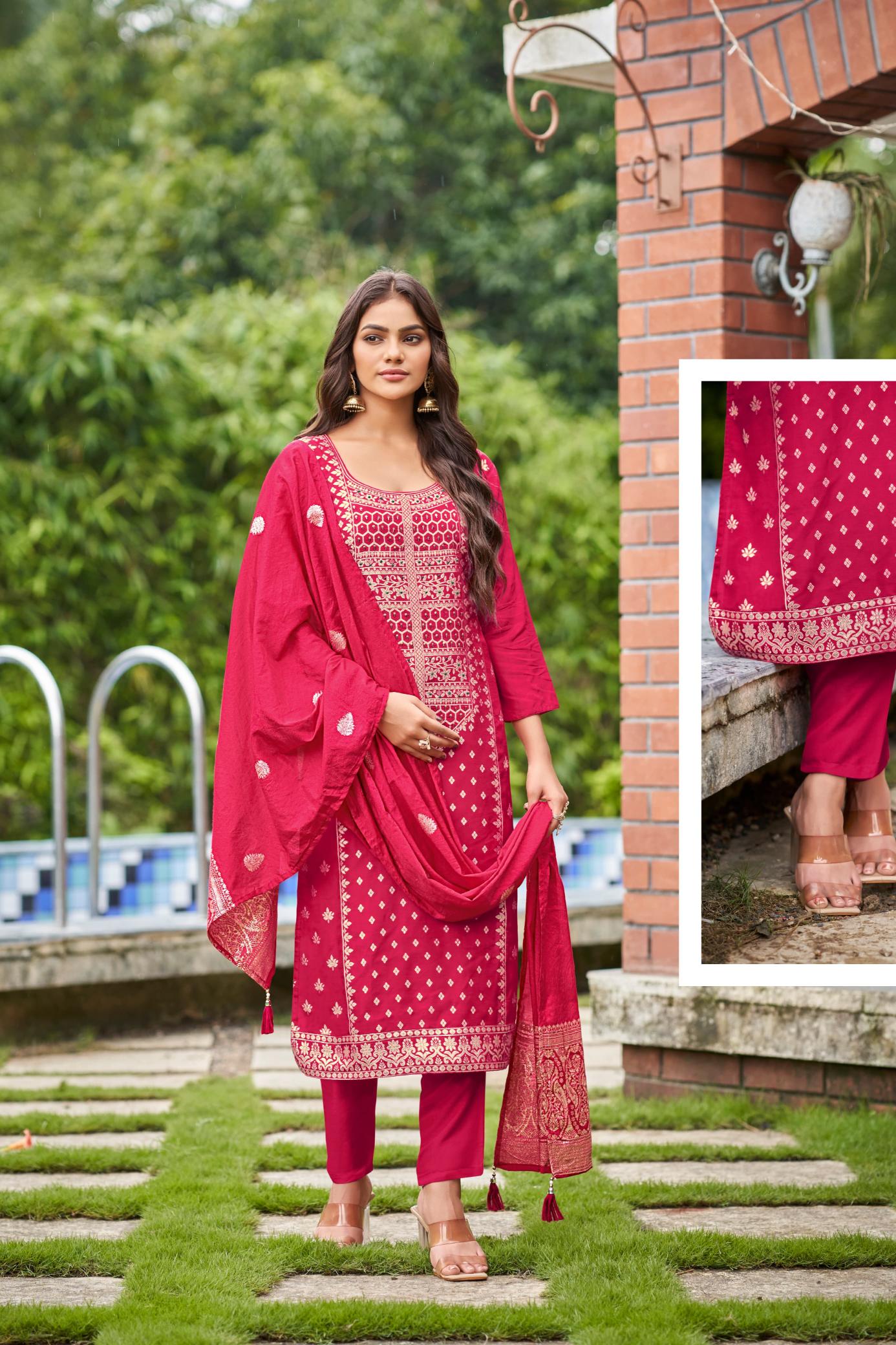 Ossm Banarasi Fancy Kurti Wholesale Catalog