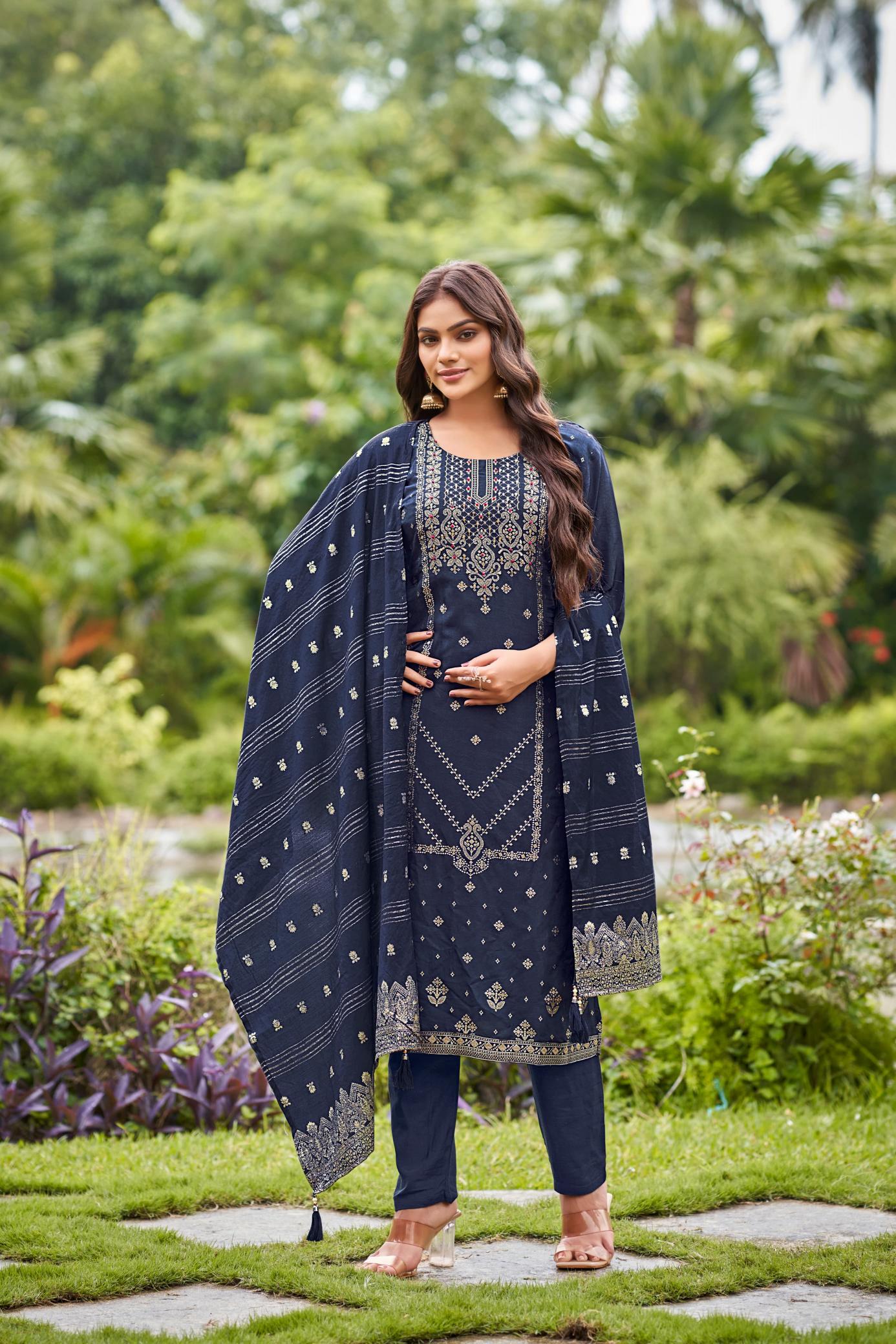 Ossm Banarasi Fancy Kurti Wholesale Catalog