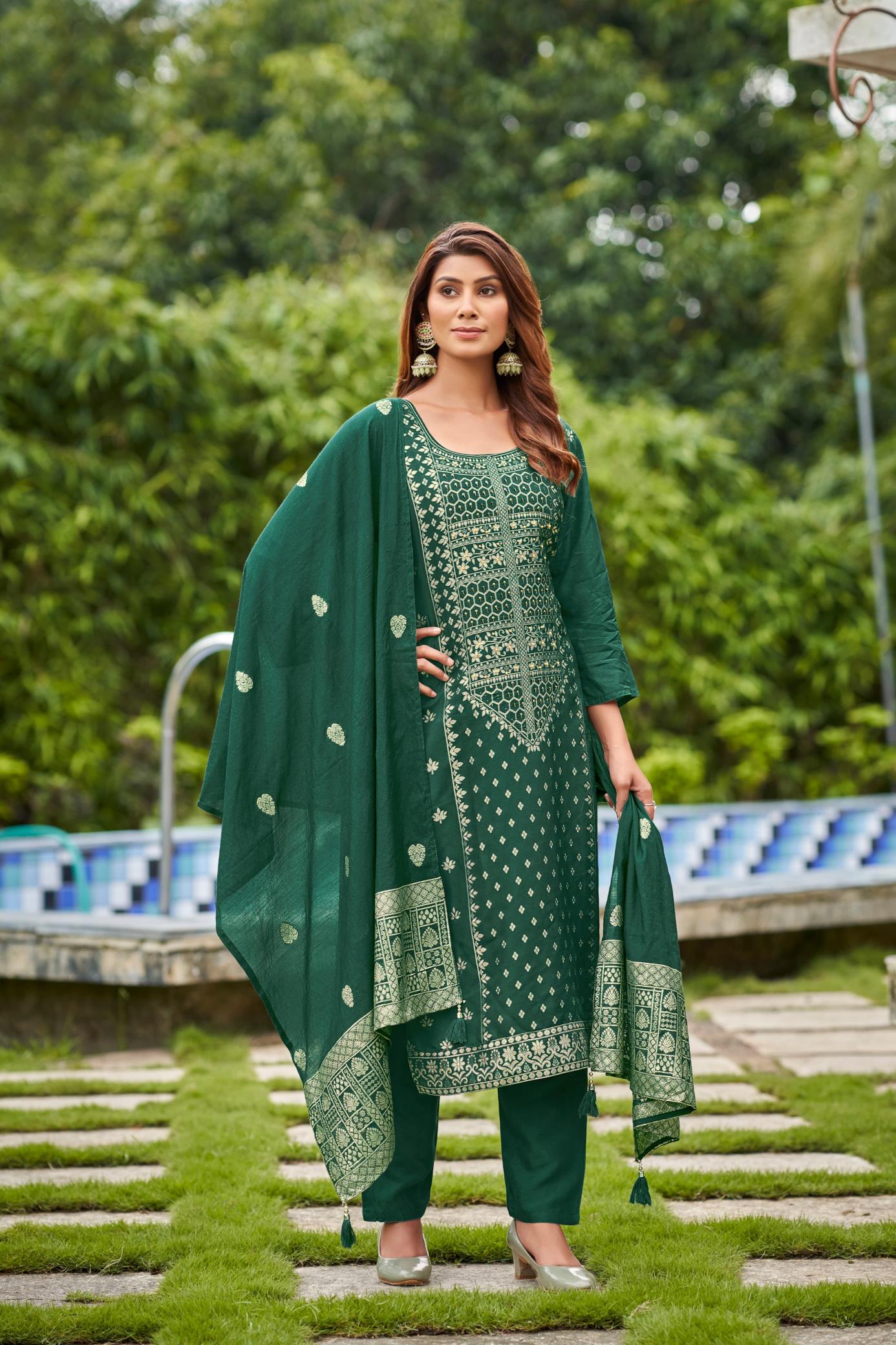 Ossm Banarasi Fancy Kurti Wholesale Catalog