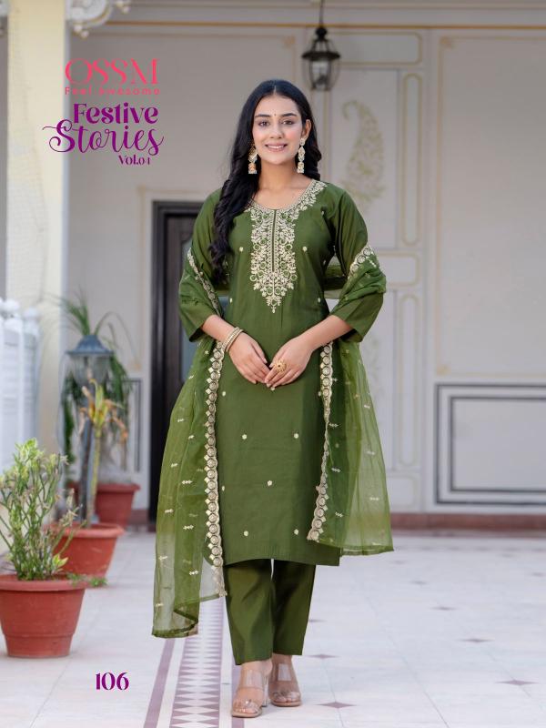 OSSM FESTIVE STORIES Vol 4 Kurti Wholesale Catalog