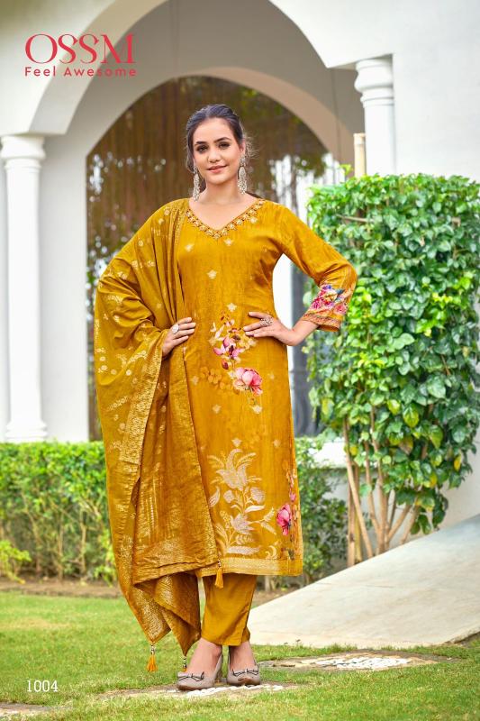 Ossm Mandira Buy Green Yellow Pink Colour Kurti Online India Wholesale Catalog