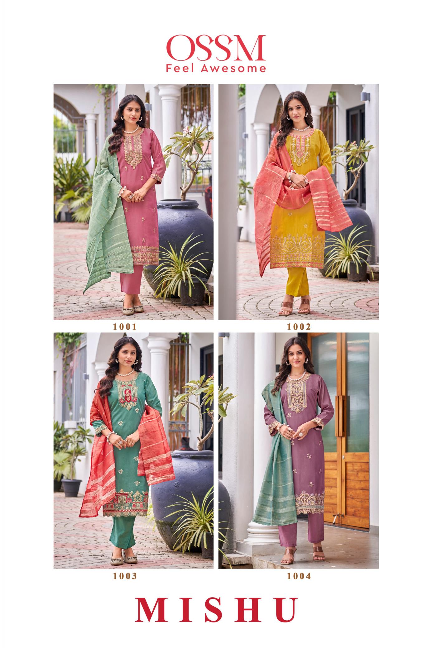 Ossm Mishu Fancy Kurti Wholesale Catalog