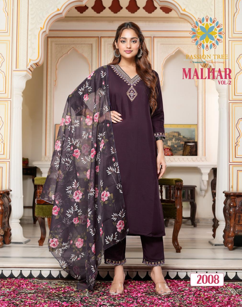 Passion Tree Malhar Vol 2 Embroidered Kurtis Online india Wholesale Catalog