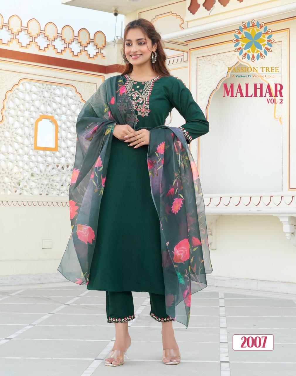 Passion Tree Malhar Vol 2 Embroidered Kurtis Online india Wholesale Catalog