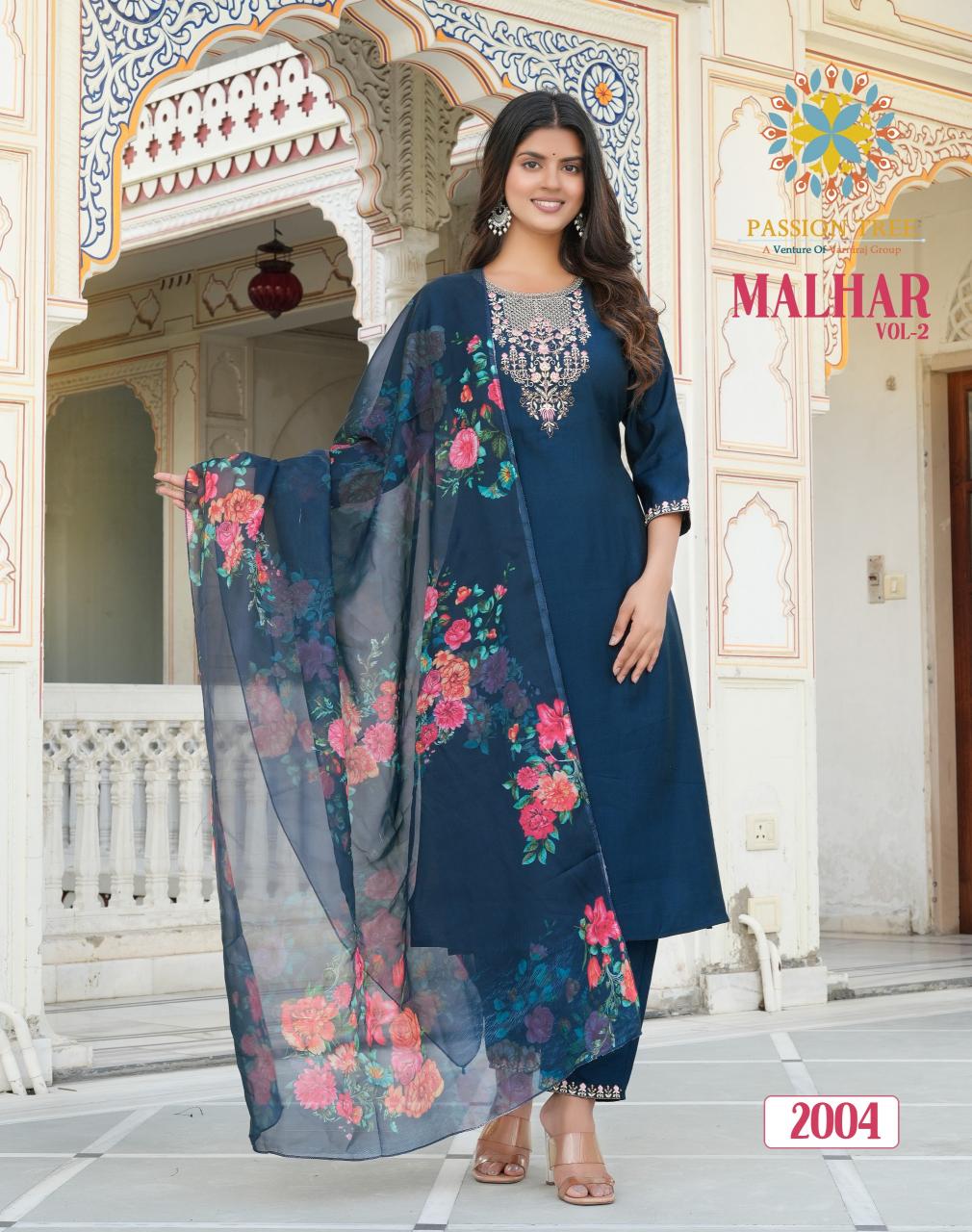 Passion Tree Malhar Vol 2 Embroidered Kurtis Online india Wholesale Catalog