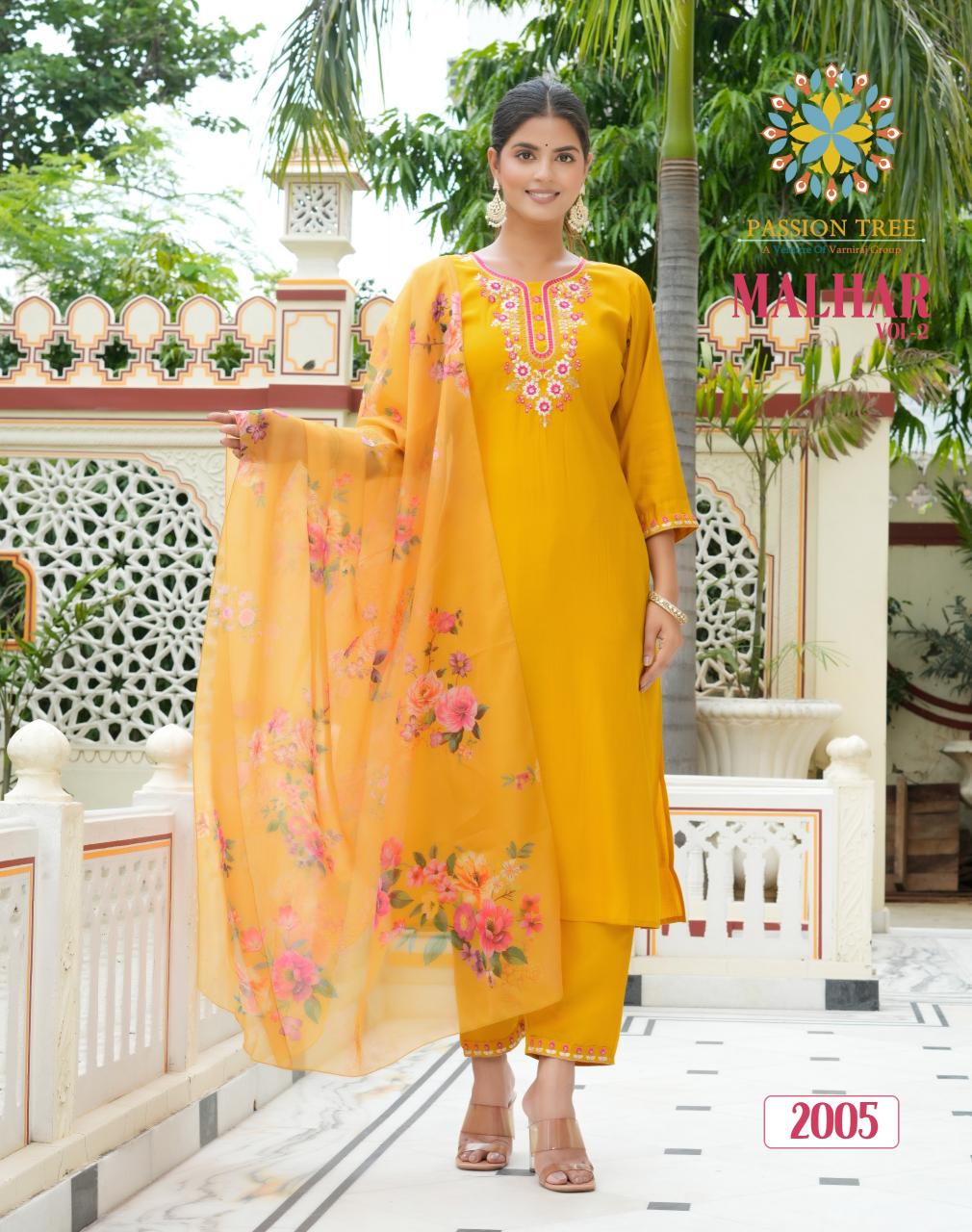 Passion Tree Malhar Vol 2 Embroidered Kurtis Online india Wholesale Catalog