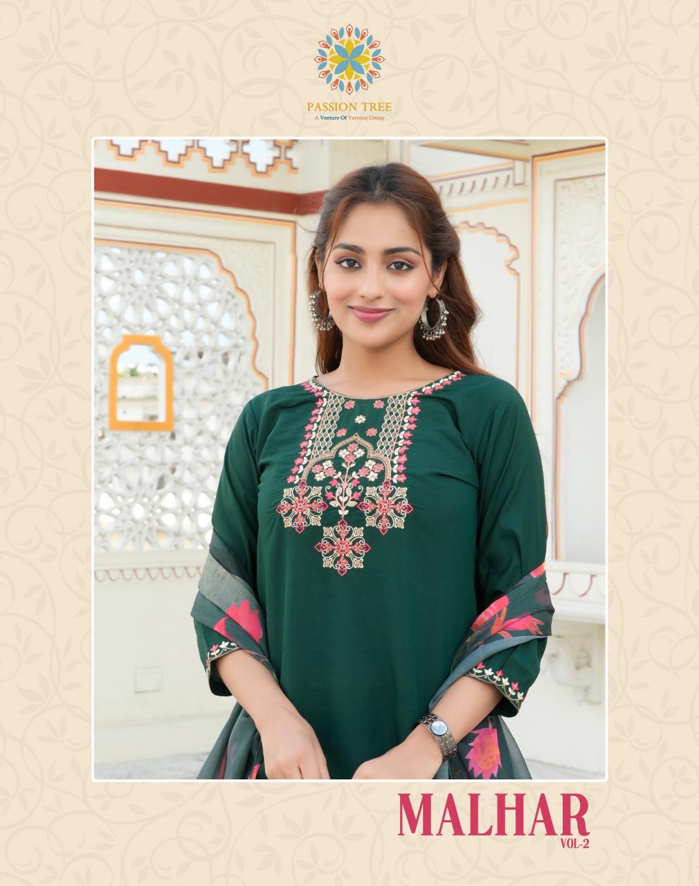 Passion Tree Malhar Vol 2 Embroidered Kurtis Online india Wholesale Catalog