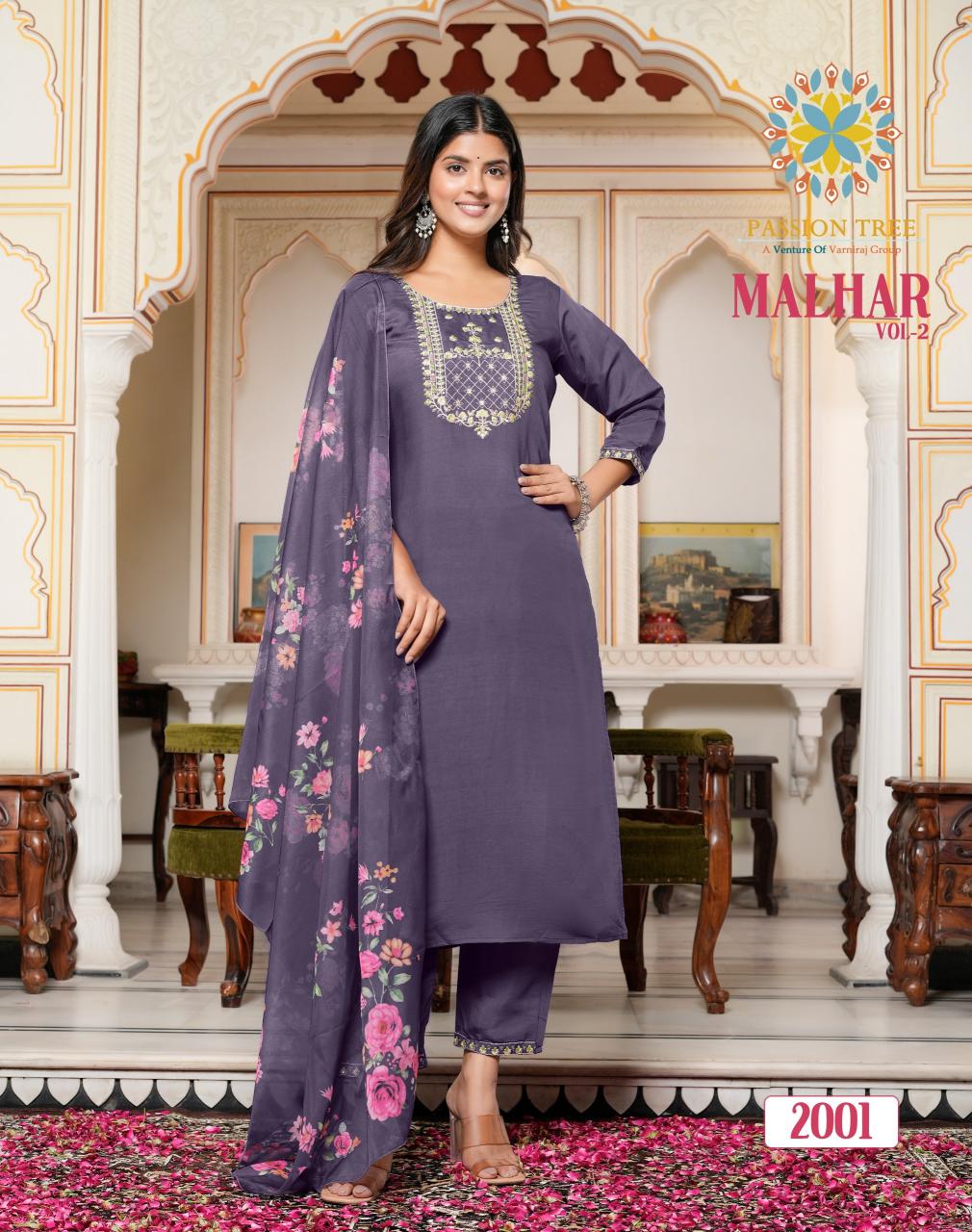 Passion Tree Malhar Vol 2 Embroidered Kurtis Online india Wholesale Catalog
