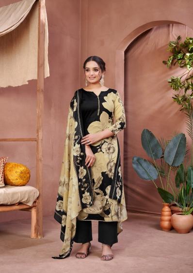 Radhika Azara Floral Printed Dress Material Wholesale Catalog