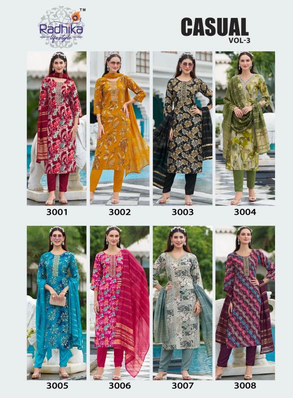 Radhika Casual Vol 3 Rayon Kurti Wholesale Catalog