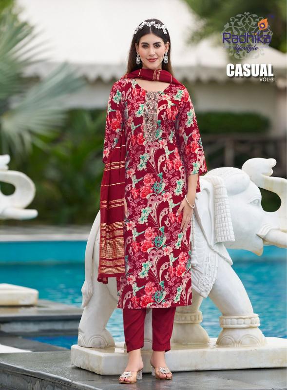 Radhika Casual Vol 3 Rayon Kurti Wholesale Catalog