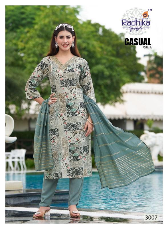 Radhika Casual Vol 3 Rayon Kurti Wholesale Catalog