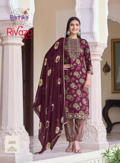 Radhika Rivazo Vol 2 hsn code of kurtis in india Wholesale Catalog