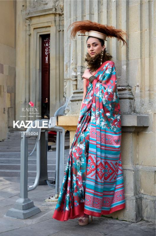 Rajtex Kazule Printed Fancy Saree Wholesale Catalog