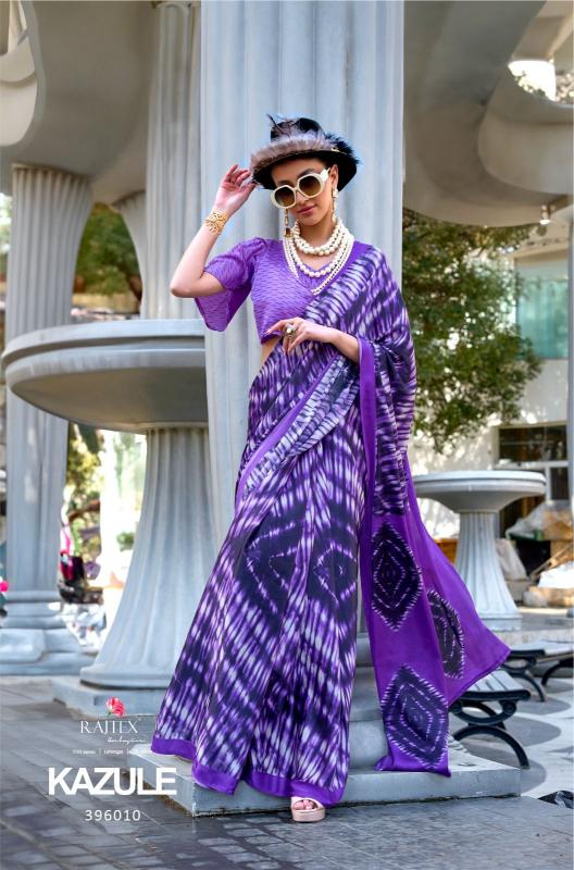 Rajtex Kazule Printed Fancy Saree Wholesale Catalog