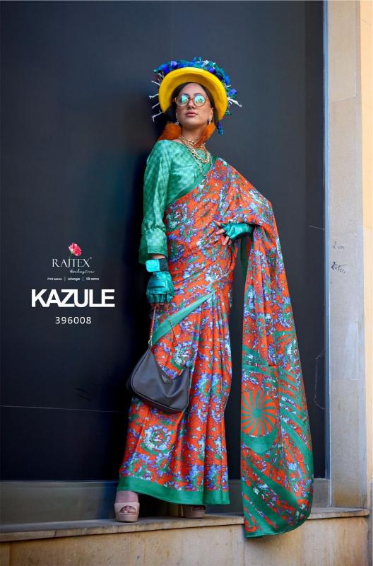 Rajtex Kazule Printed Fancy Saree Wholesale Catalog