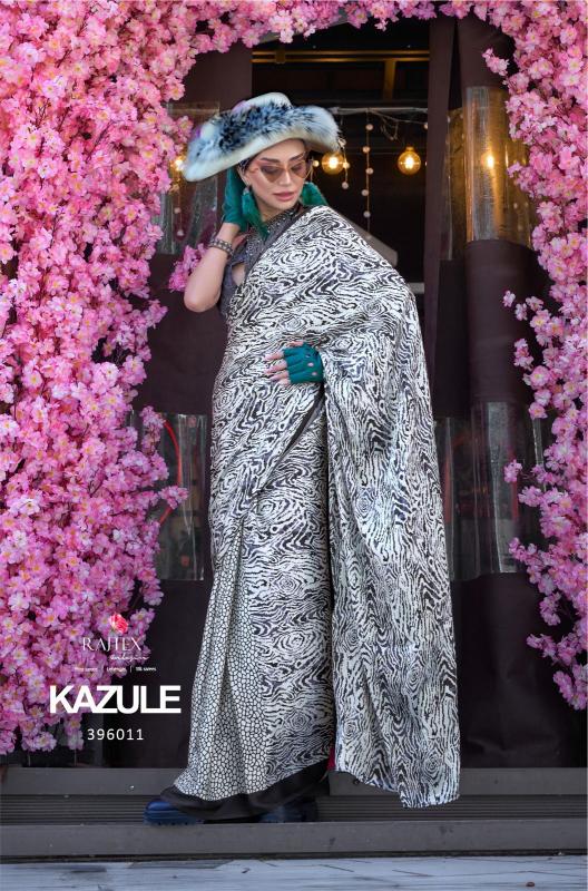 Rajtex Kazule Printed Fancy Saree Wholesale Catalog