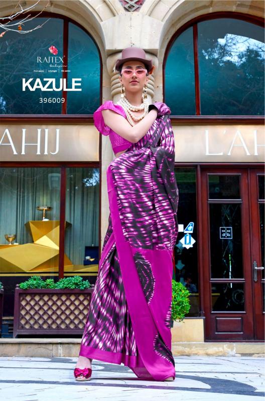 Rajtex Kazule Printed Fancy Saree Wholesale Catalog