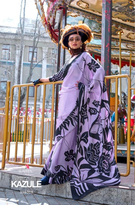 Rajtex Kazule Printed Fancy Saree Wholesale Catalog