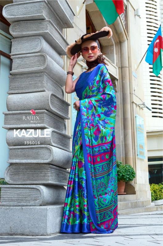 Rajtex Kazule Printed Fancy Saree Wholesale Catalog