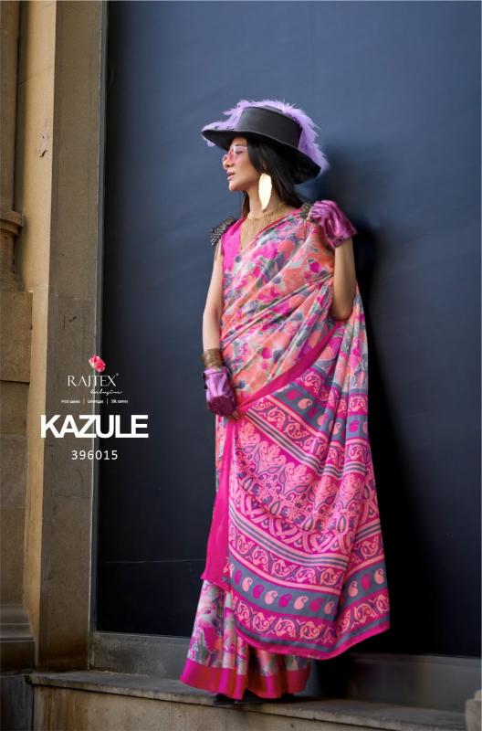 Rajtex Kazule Printed Fancy Saree Wholesale Catalog