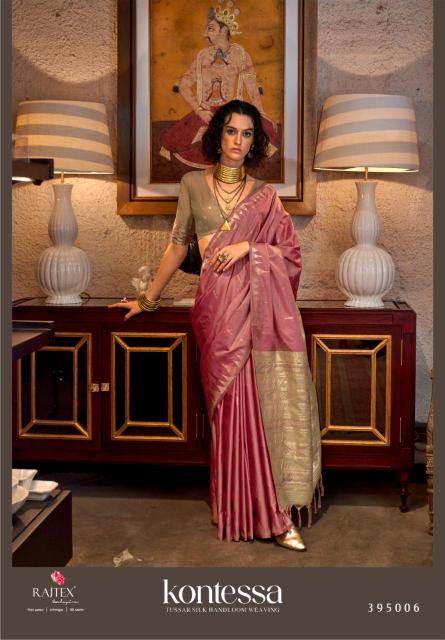 Rajtex Kontessa Tussar Silk Handloom Weaving Saree Wholesale catalog