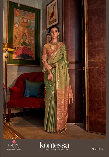Rajtex Kontessa Tussar Silk Handloom Weaving Saree Wholesale catalog