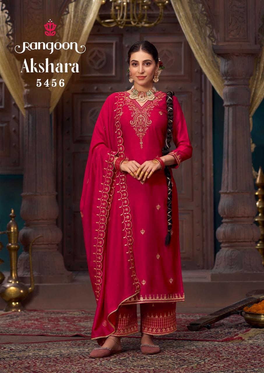 Rangoon Akshara Maroon Silk Kurtis Online India Wholesale Catalog