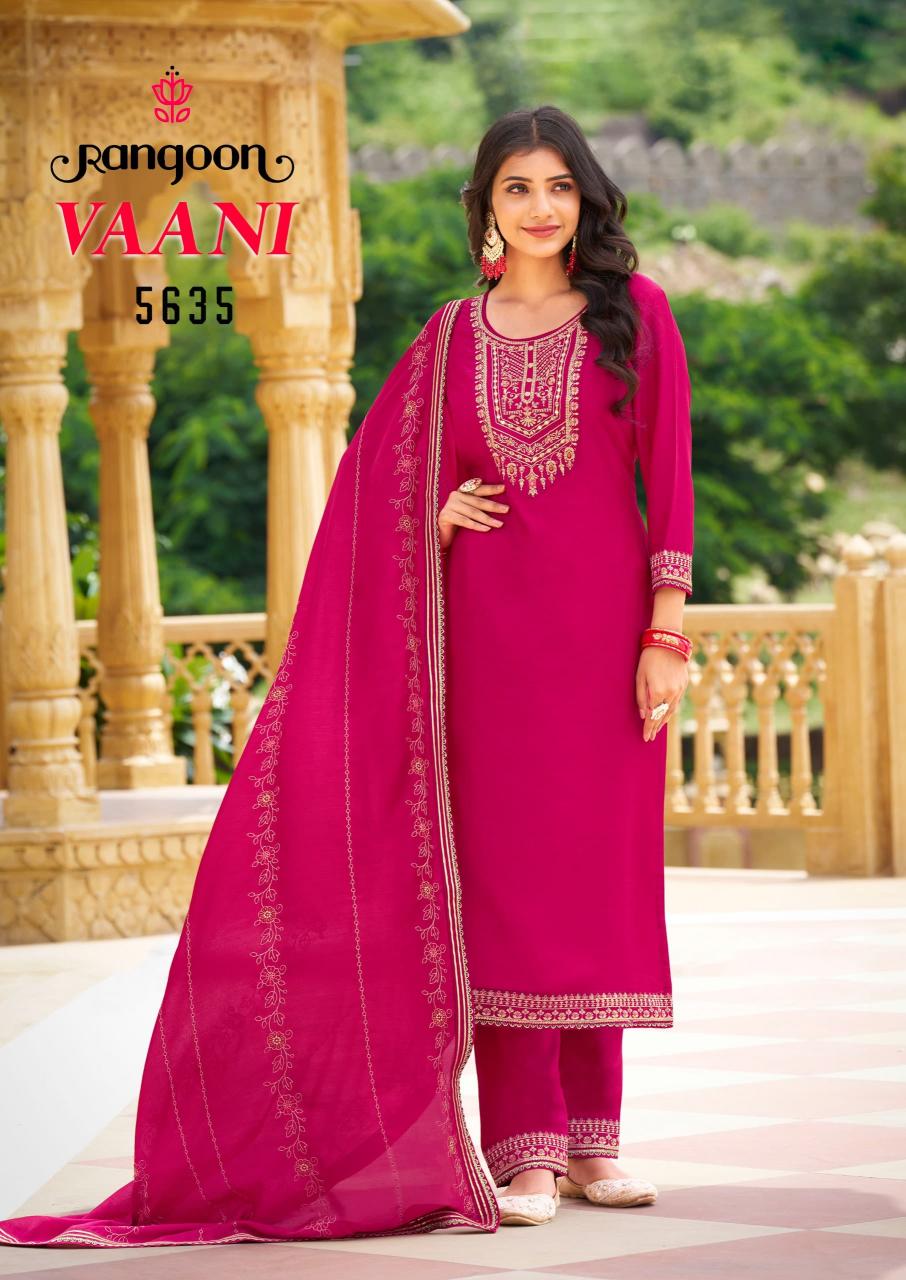 Rangoon Vaani Embroidered Kurti Wholesale Catalog