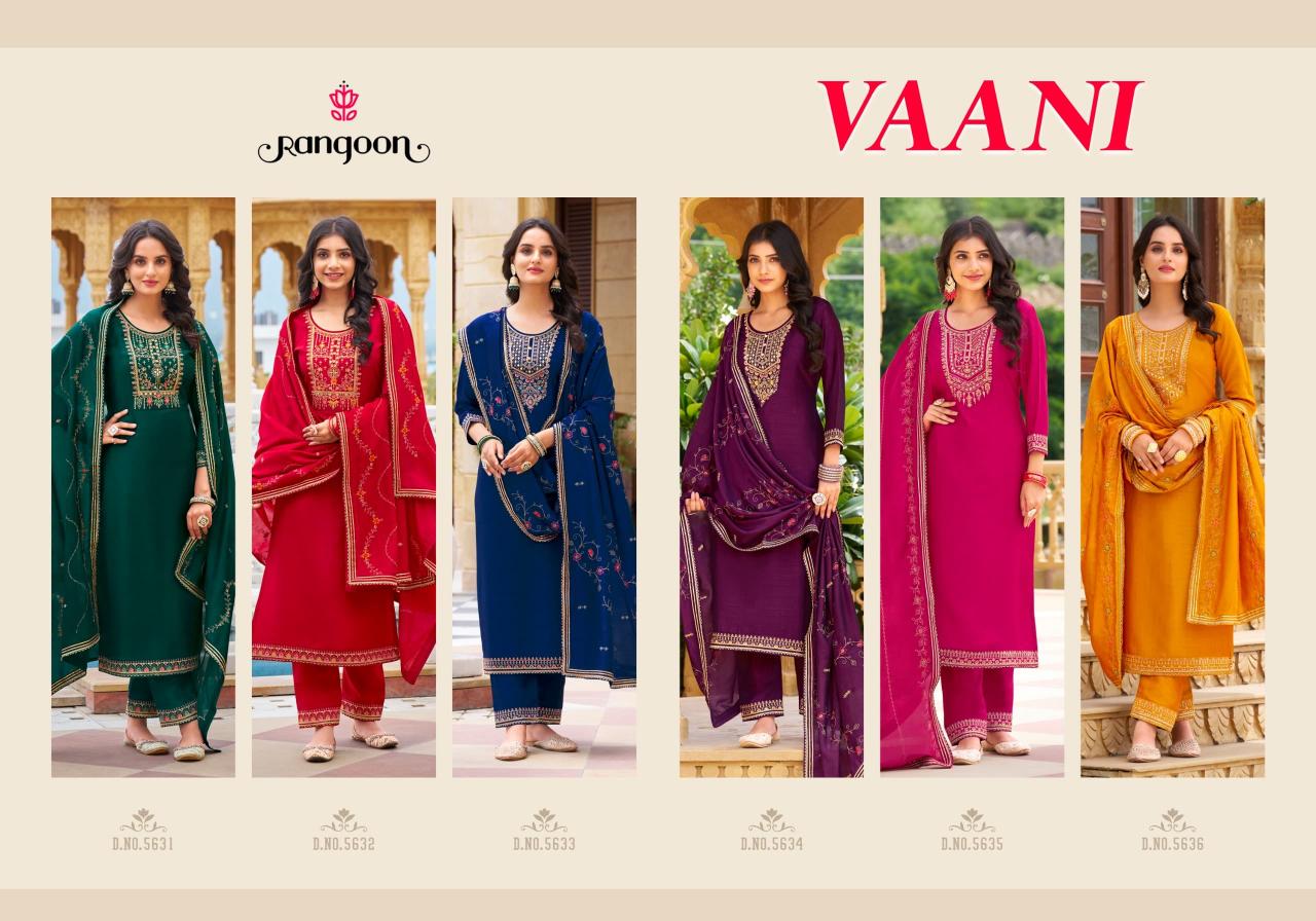 Rangoon Vaani Embroidered Kurti Wholesale Catalog