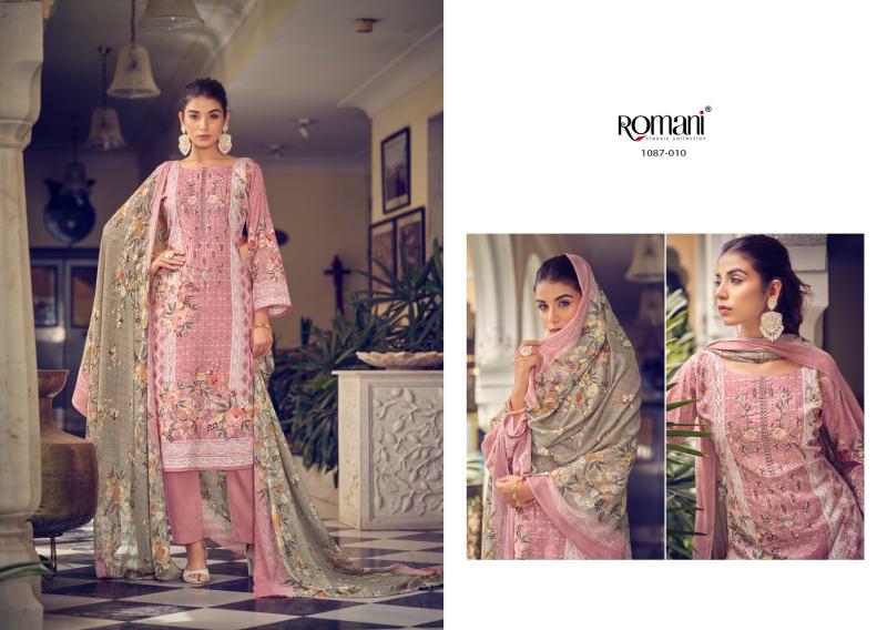 Romani Aarzu Vol 4 Soft Cotton Dress Material Wholesale Catalog