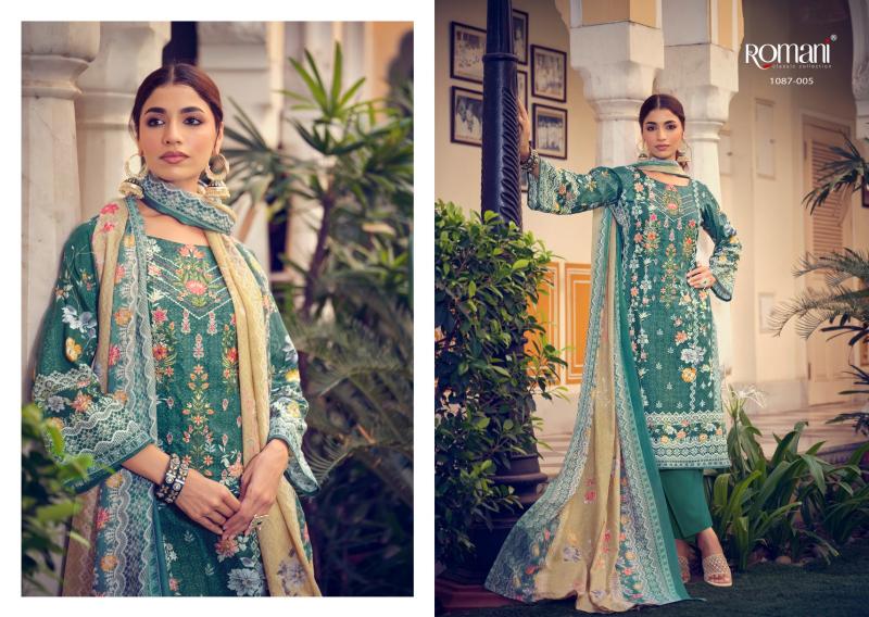 Romani Aarzu Vol 4 Soft Cotton Dress Material Wholesale Catalog