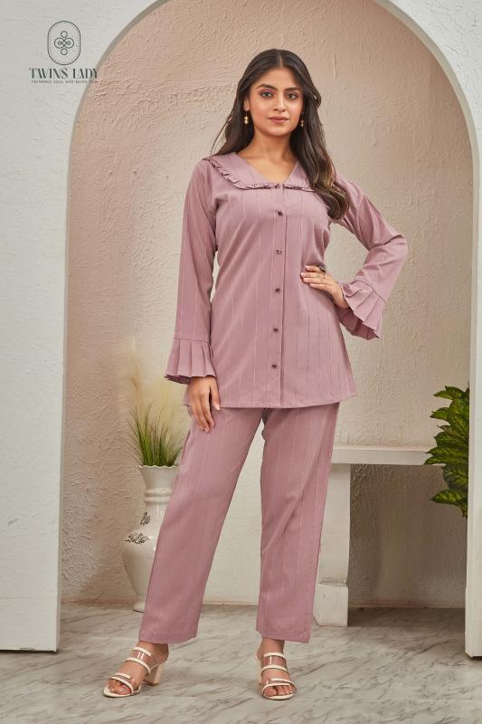 Sabella D no - SW232 Onion Pink Co Ord Set Wholesale Catalog