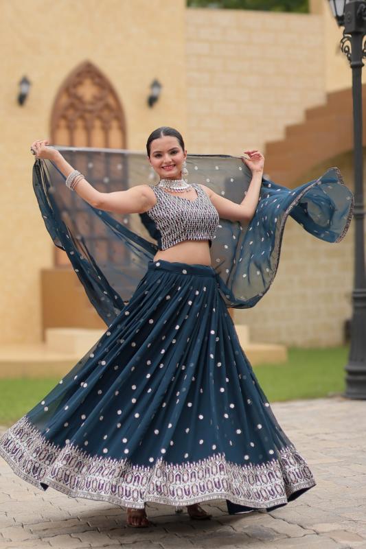 Sabella Gulnaz Designer Georgette Lehenga Choli Wholesale Catalog