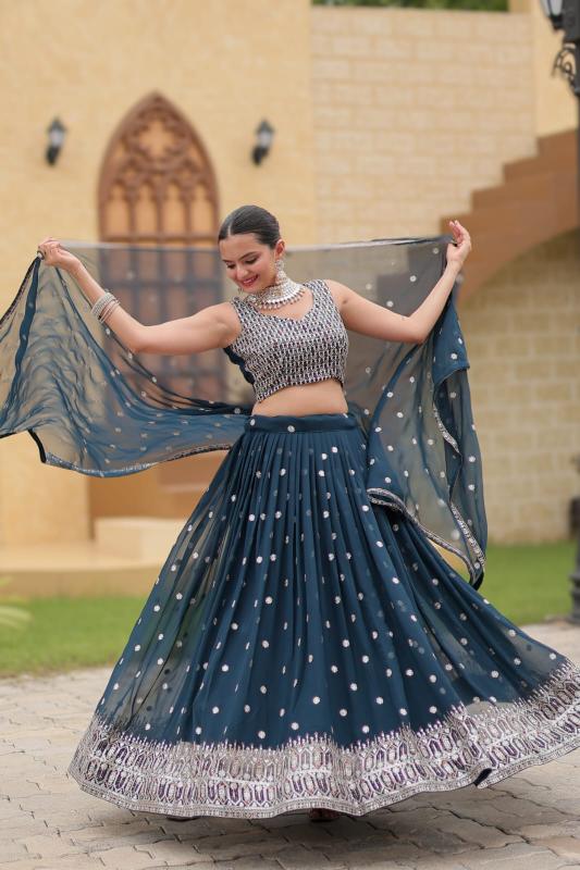 Sabella Gulnaz Designer Georgette Lehenga Choli Wholesale Catalog