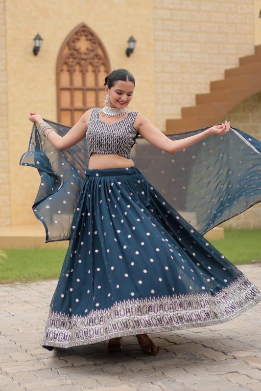Sabella Gulnaz Designer Georgette Lehenga Choli Wholesale Catalog