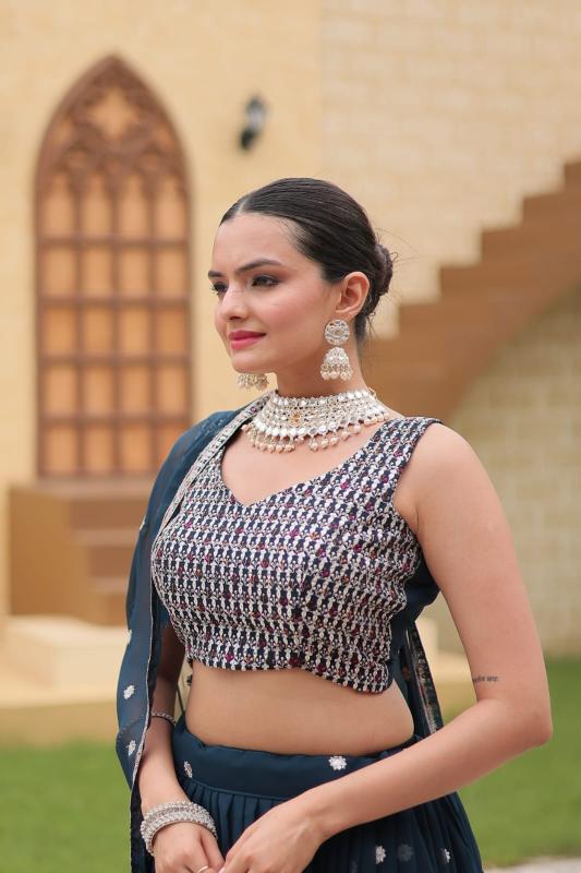 Sabella Gulnaz Designer Georgette Lehenga Choli Wholesale Catalog