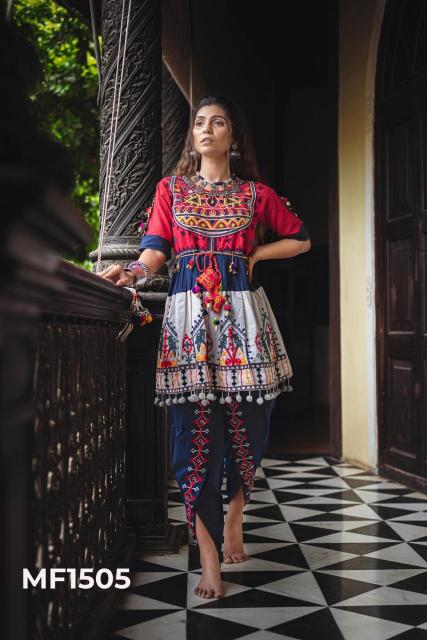 Sabella Kath-Putli Kedia and Tulip Pants traditional colours kurtis in india Wholesale Catalog