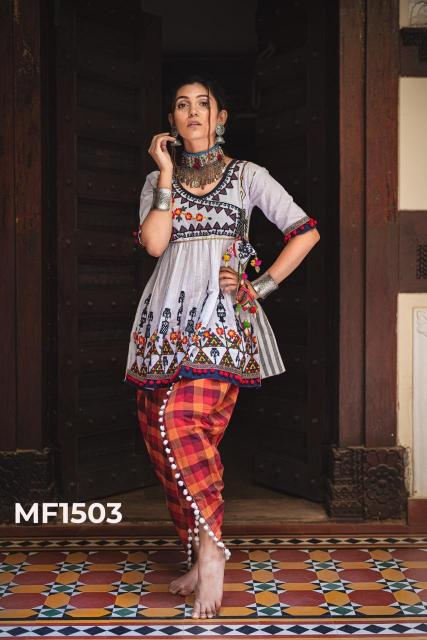 Sabella Kath-Putli Kedia and Tulip Pants traditional colours kurtis in india Wholesale Catalog